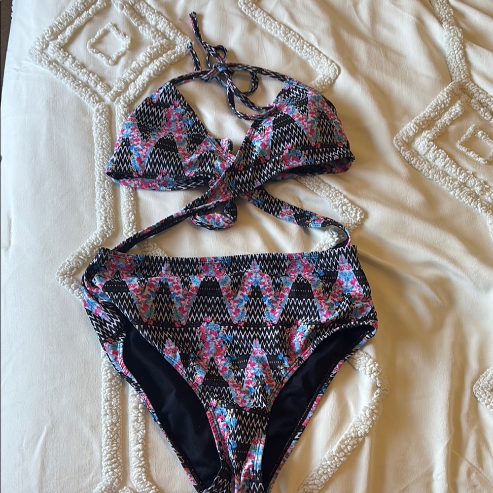 Vintage - Colorful Geometric Bikini Set